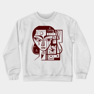 Cubist Woman Crewneck Sweatshirt